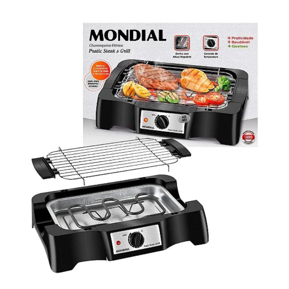 Churrasqueira Elétrica Mondial, 1200w CH-07